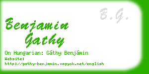 benjamin gathy business card