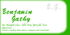 benjamin gathy business card